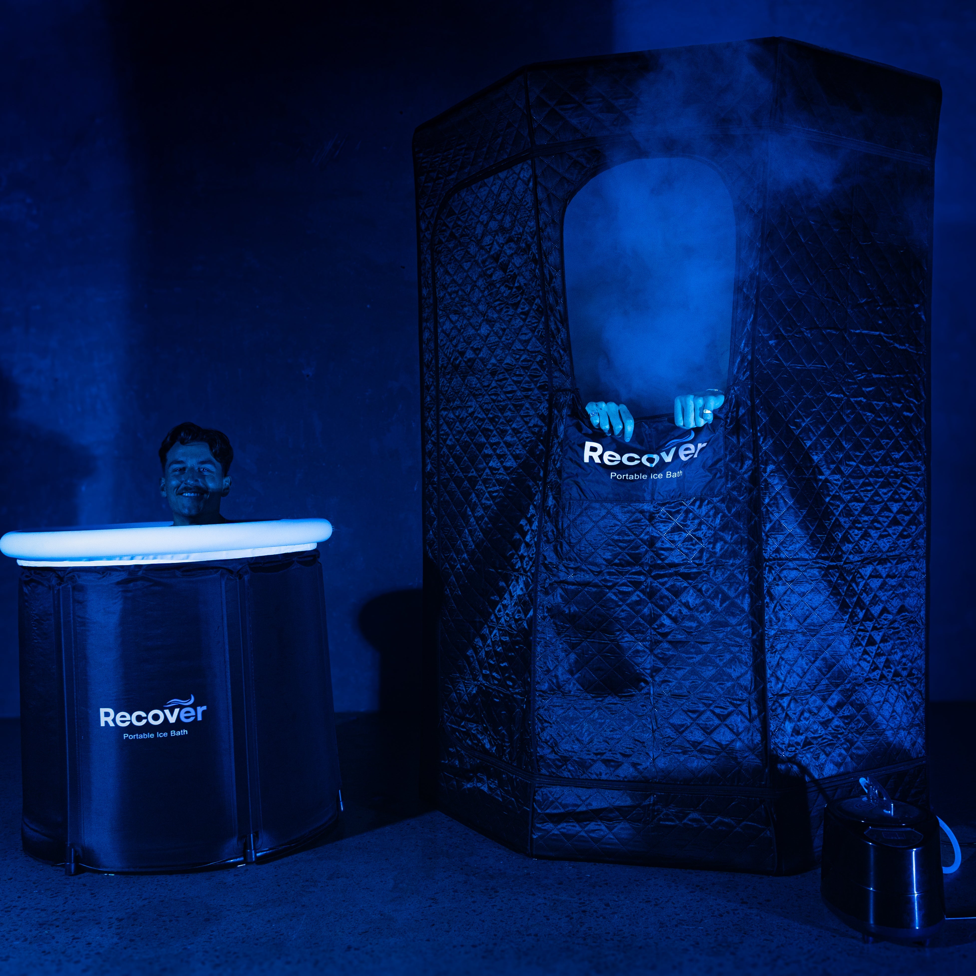 Recover Portable Sauna Pod + Recover Ice Bath