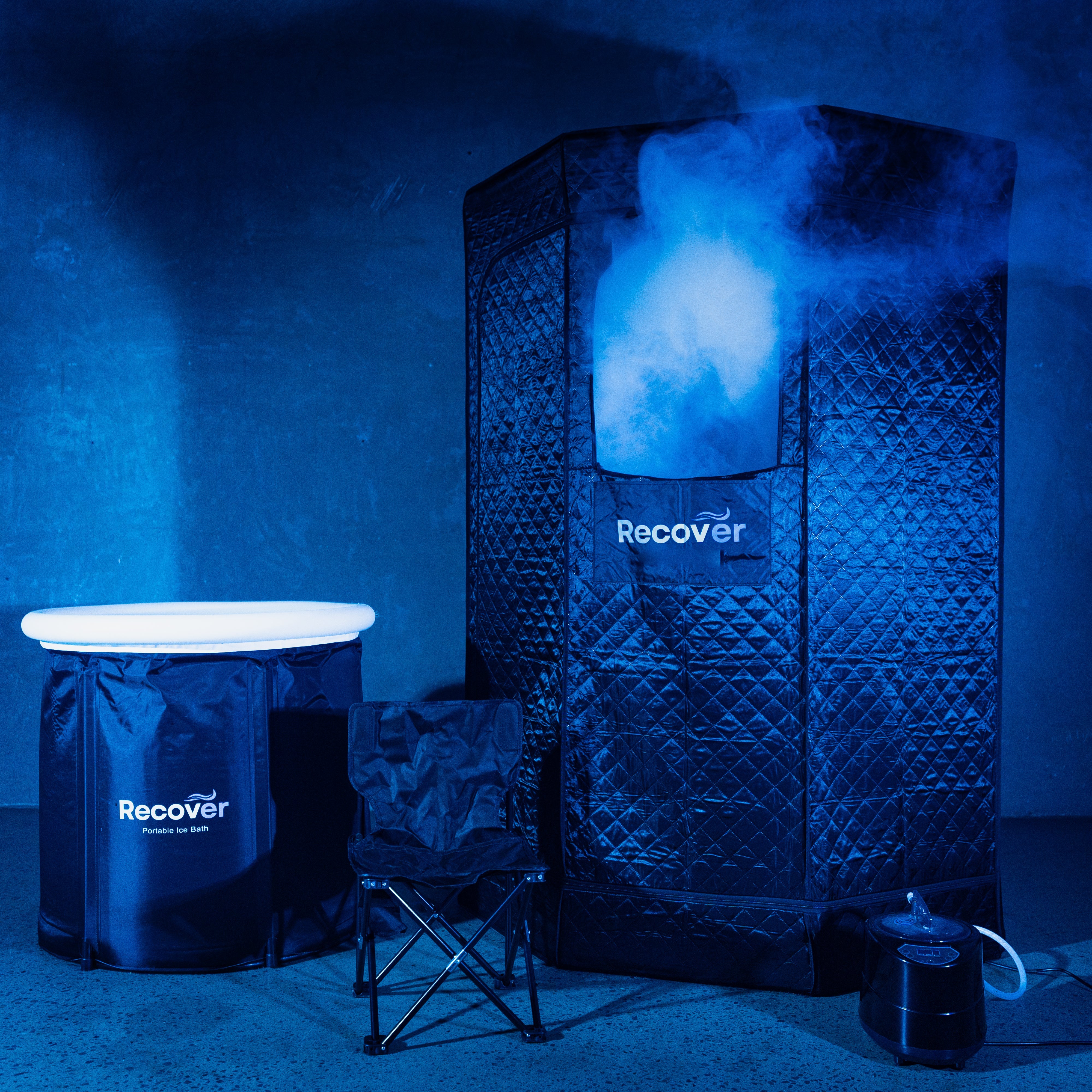 Recover Portable Sauna Pod + Recover Ice Bath