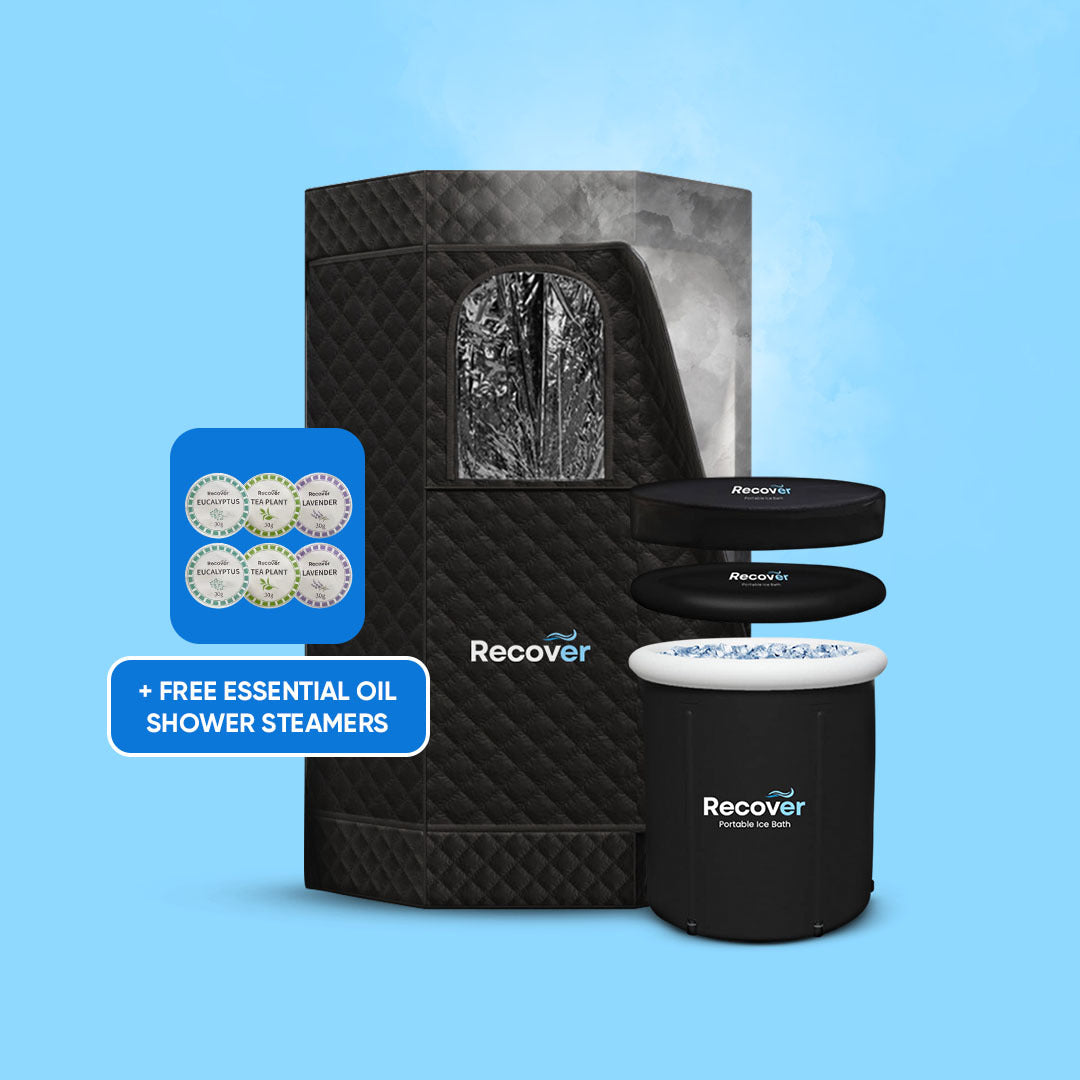 Recover Portable Sauna Pod + Recover Ice Bath